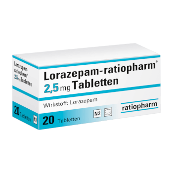 Lorazepam ohne Rezept bestellen 2,5 mg Tabletten 50 Stück kaufen